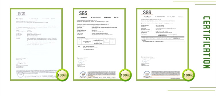 jiangsen konstgras certifiering jiangsen artificial grass certification
