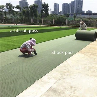 XPE Shock Pad för Artificial Grass Sports Field Artificial Turf Shock Pads